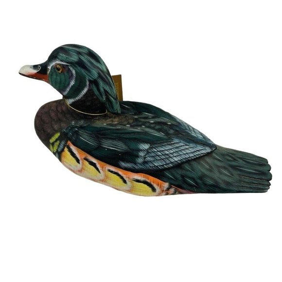 Heritage Hand Carved Duck Decoys Flawed Hand Painted Hunting Birds Solid Lot 2 u - Picture 4 of 11